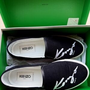 Kenzo Slip On Shoes Black
